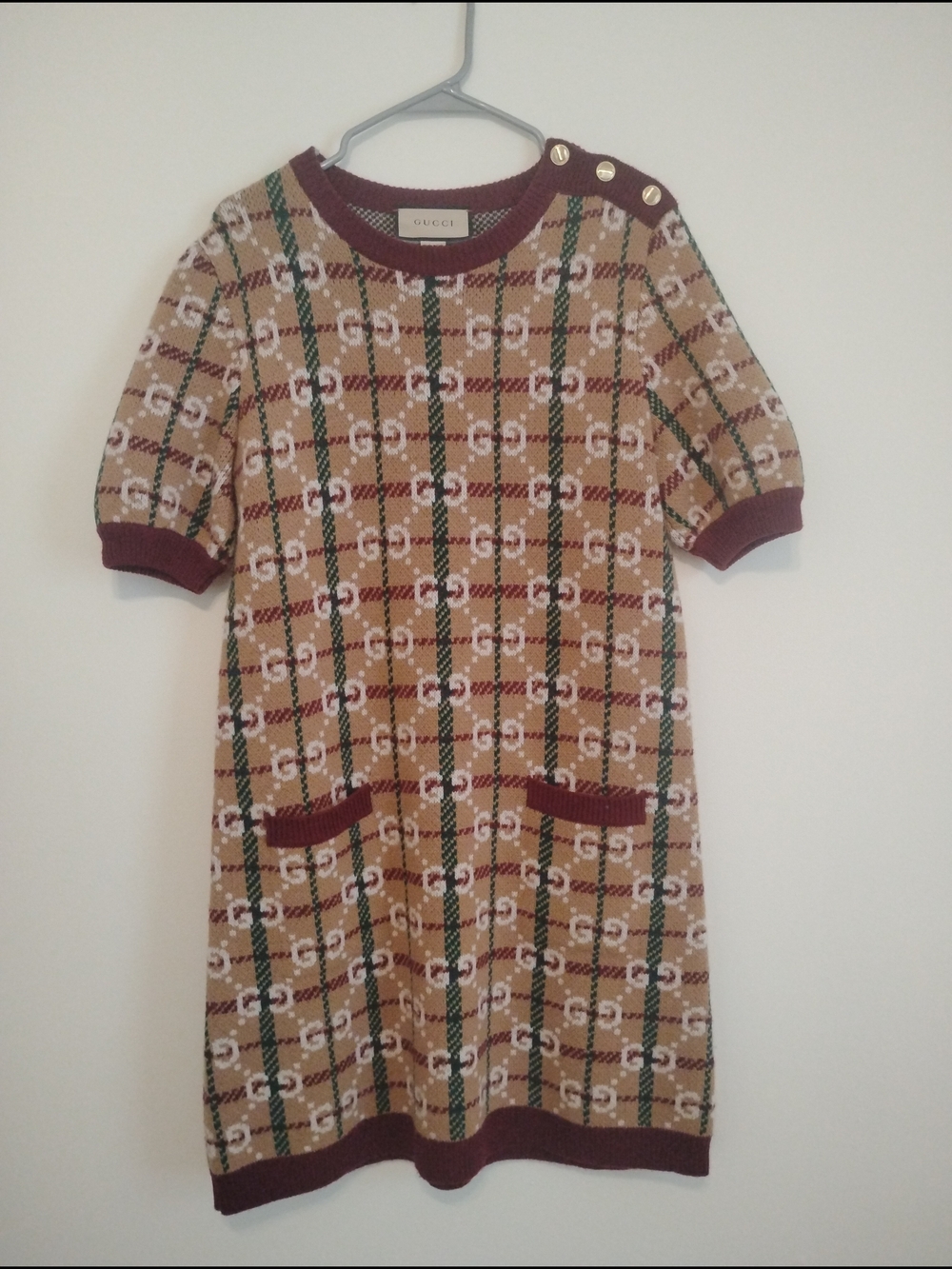 Gucci Mini Midi Dress NWOT Authentic Wool